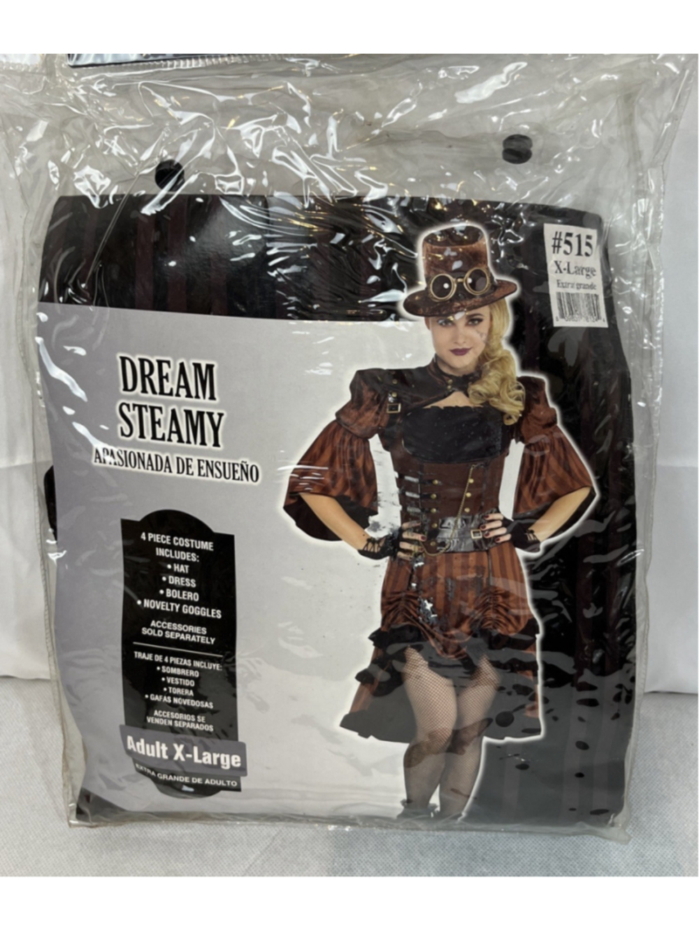 Women's Steampunk Renaissance Costume & Hat XL Victorian Pirate Cosplay Festival